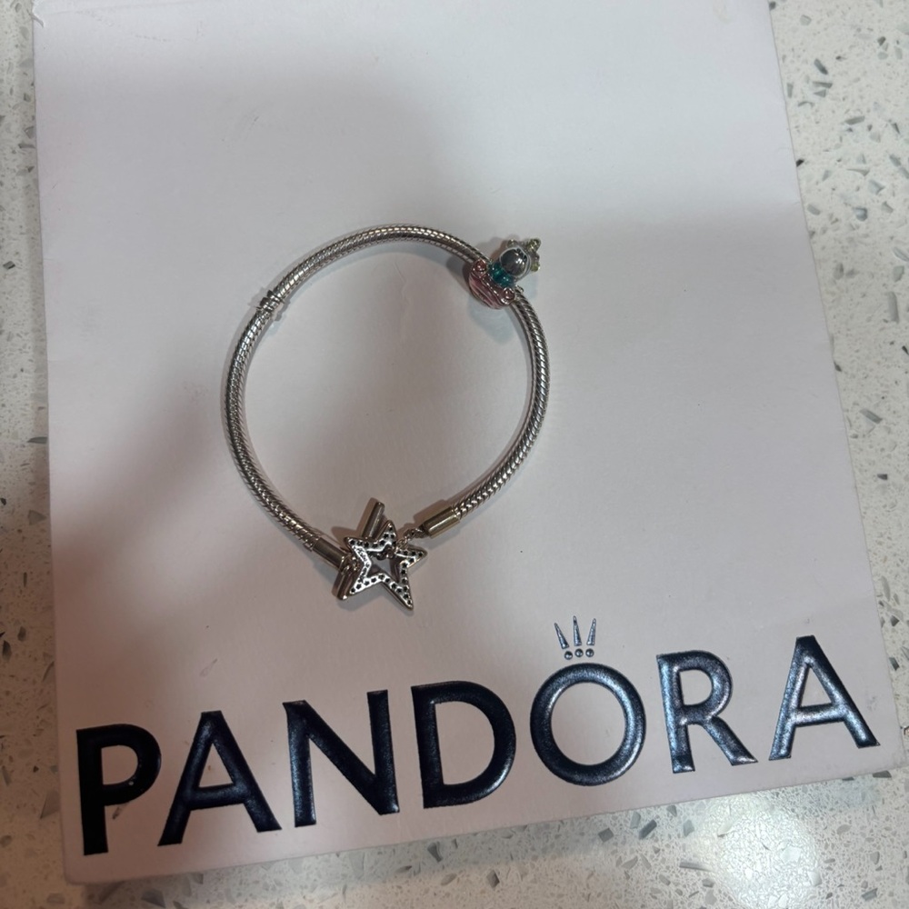 Pandora Silver Bracelet with Unicorn Charm